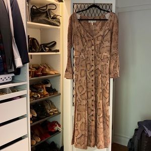 Mara Hoffman Animal Maxi Print Dress.  Never been worn.